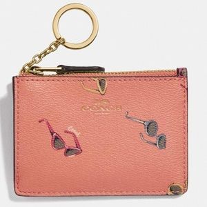 NWOT COACH Mini Skinny ID Case with Sunglass Print